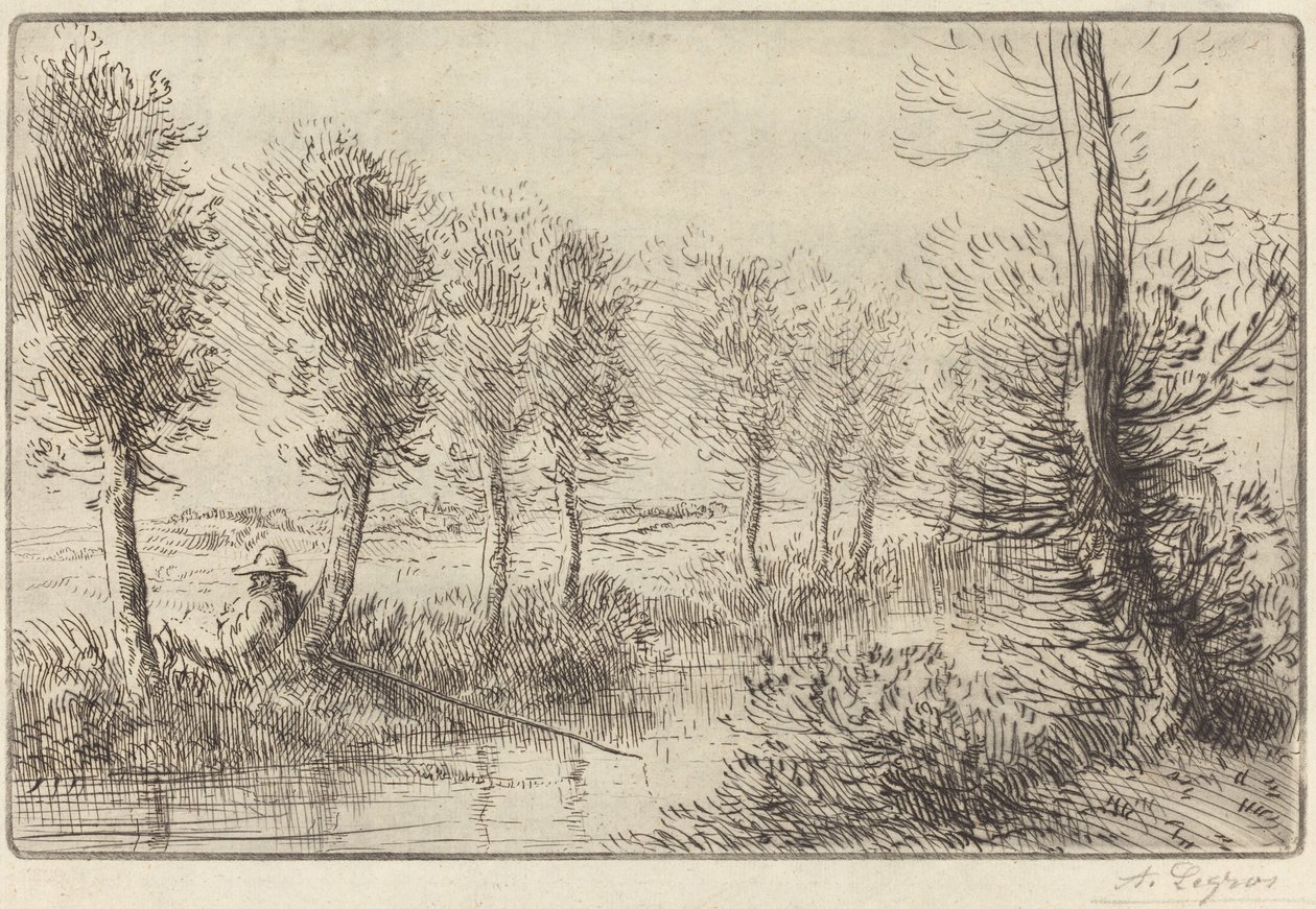 Near the Mill by Alphonse Legros