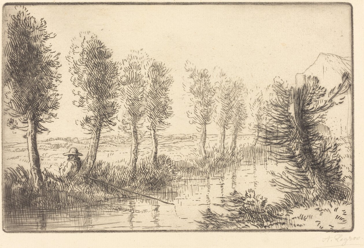 Near the Mill by Alphonse Legros