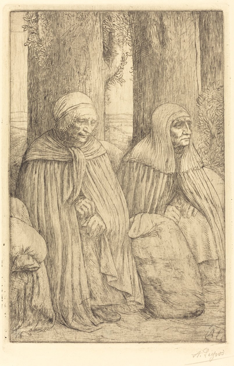Peasants by Alphonse Legros