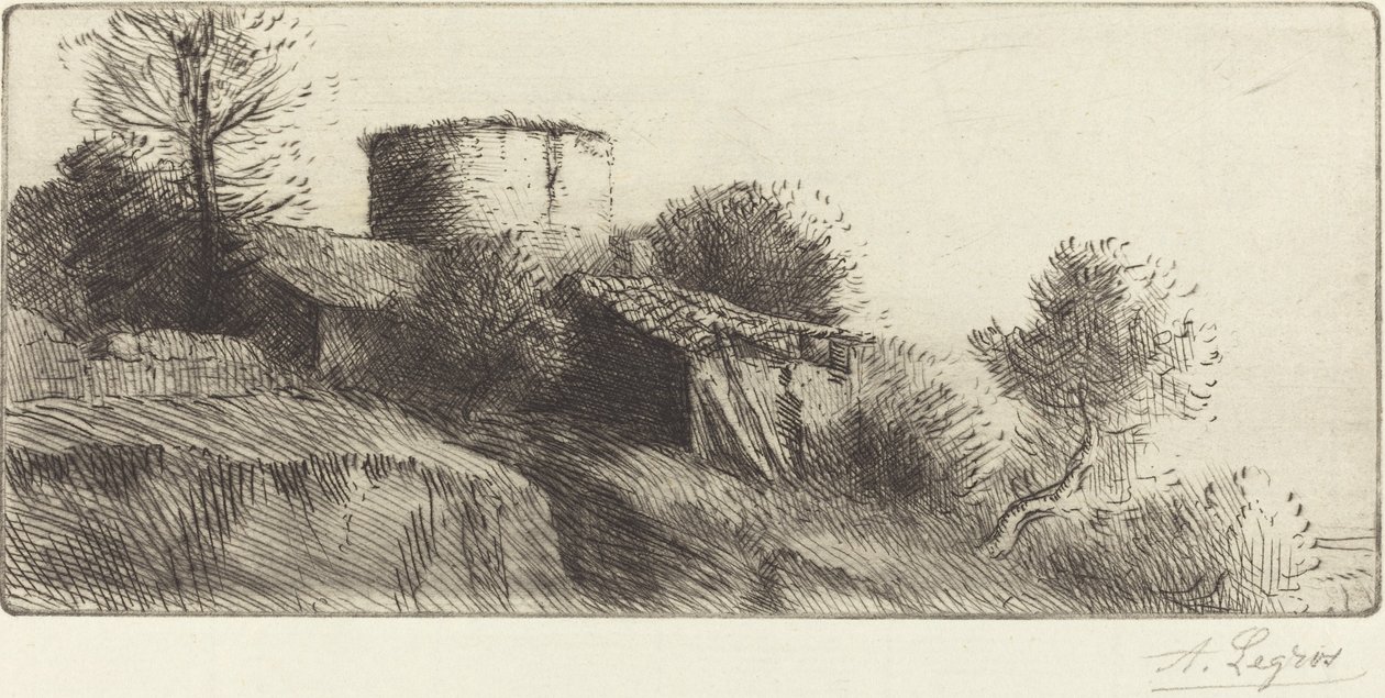 Pigeon Tower by Alphonse Legros