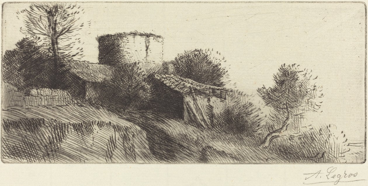 Pigeon Tower by Alphonse Legros