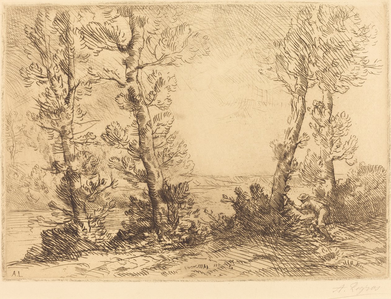 Salmon Fisher by Alphonse Legros