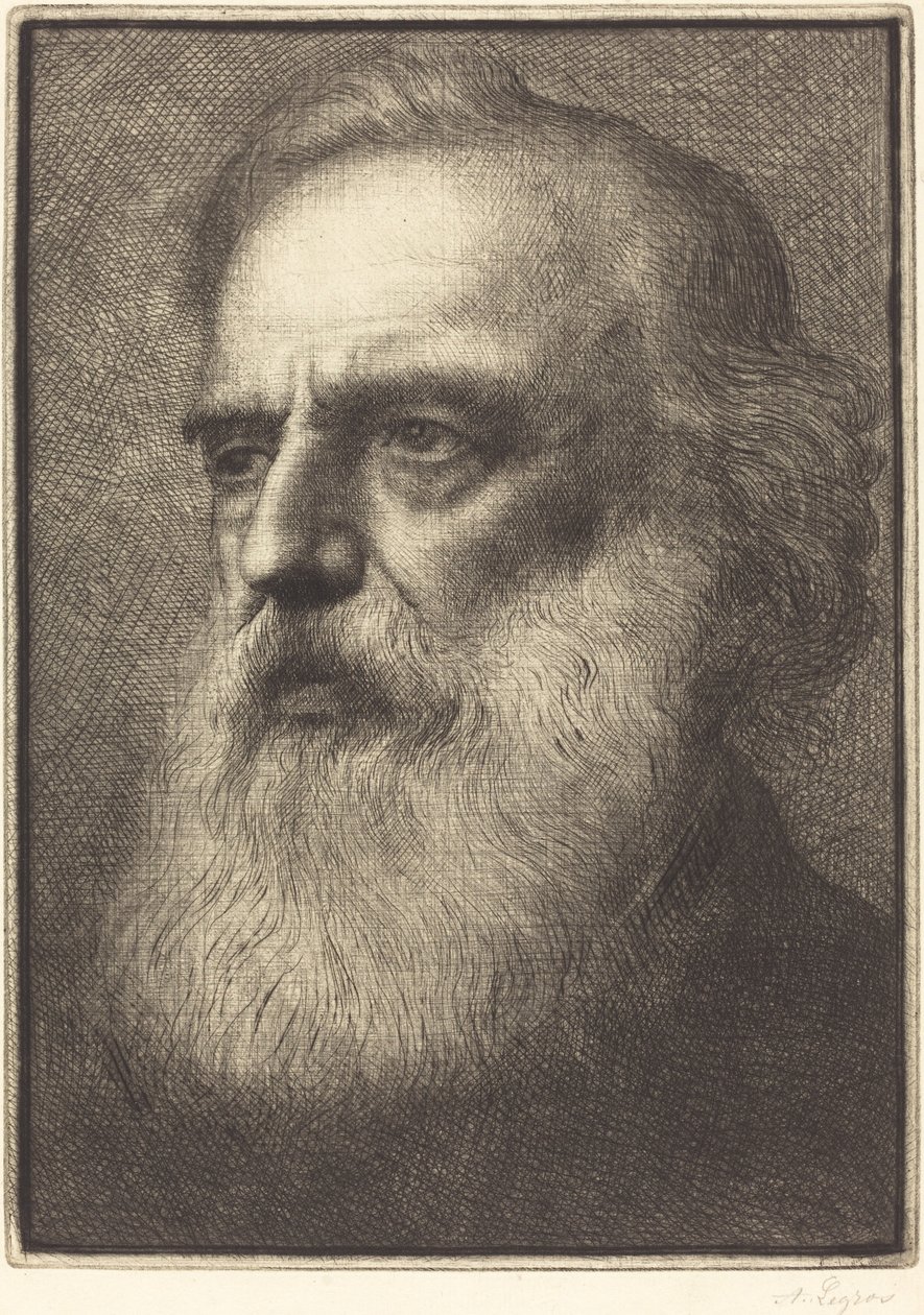 Self-Portrait, 4th Plate by Alphonse Legros