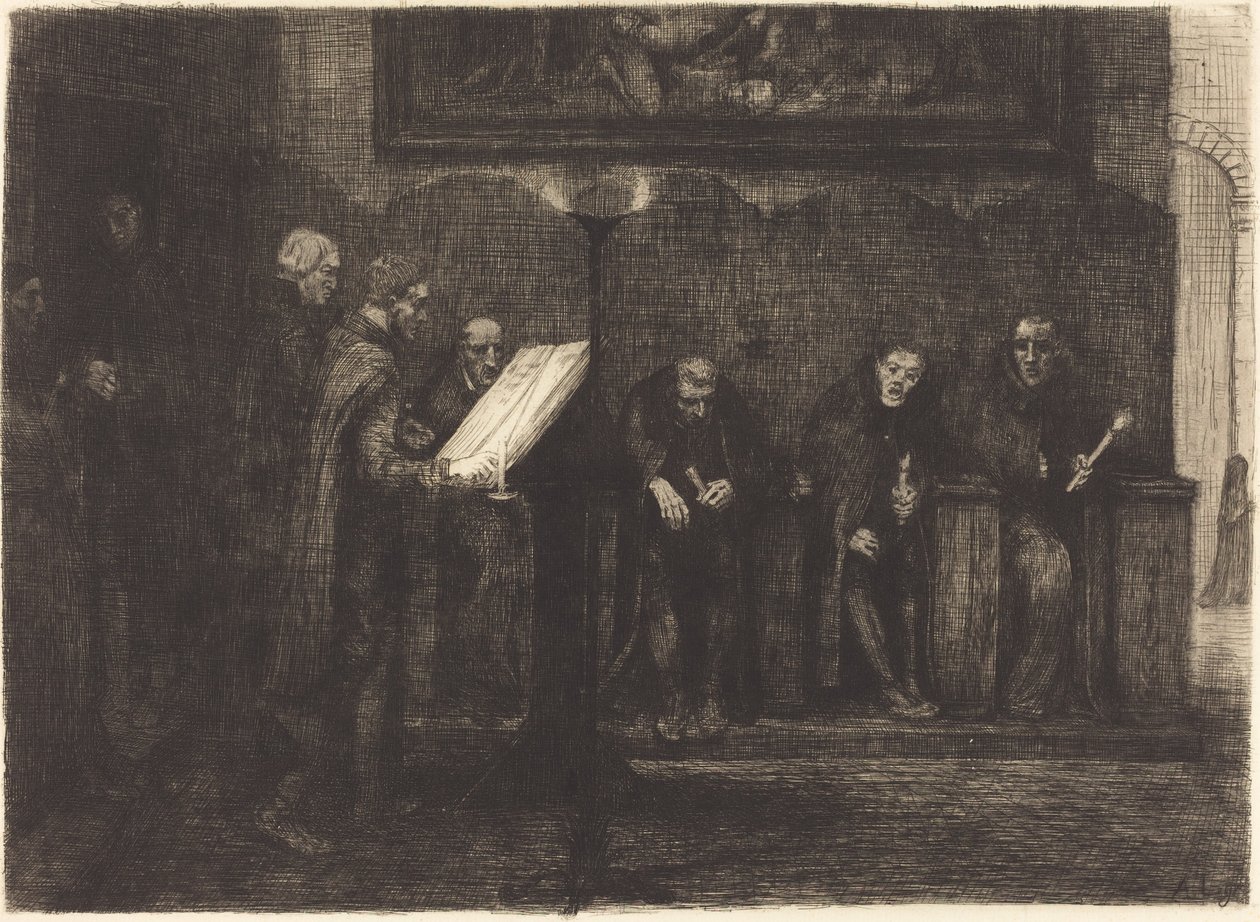 Spanish Singers by Alphonse Legros