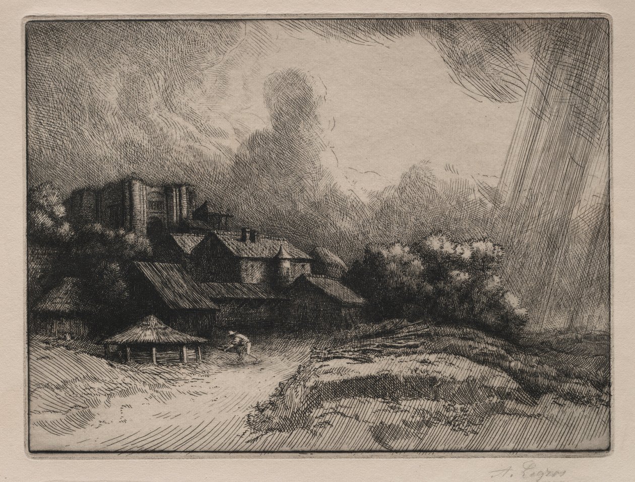 The Abbey Farm by Alphonse Legros
