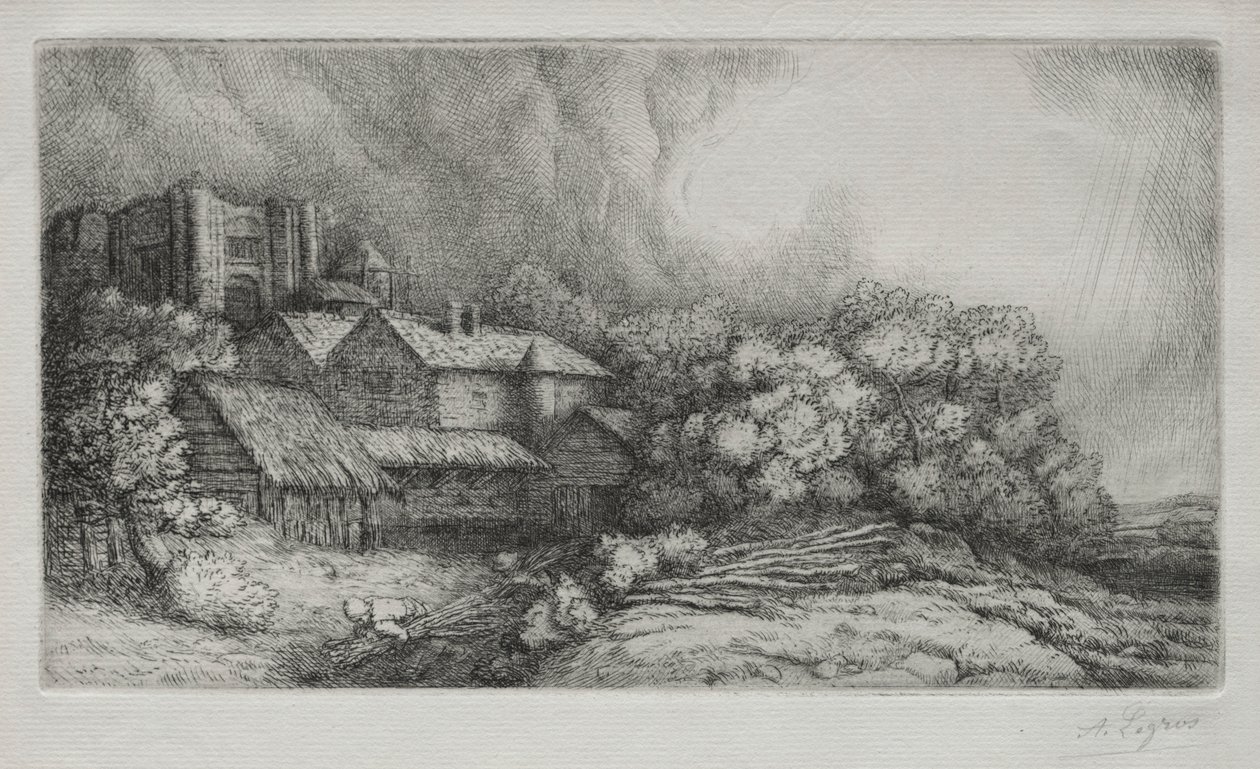 The Abbey Farm by Alphonse Legros