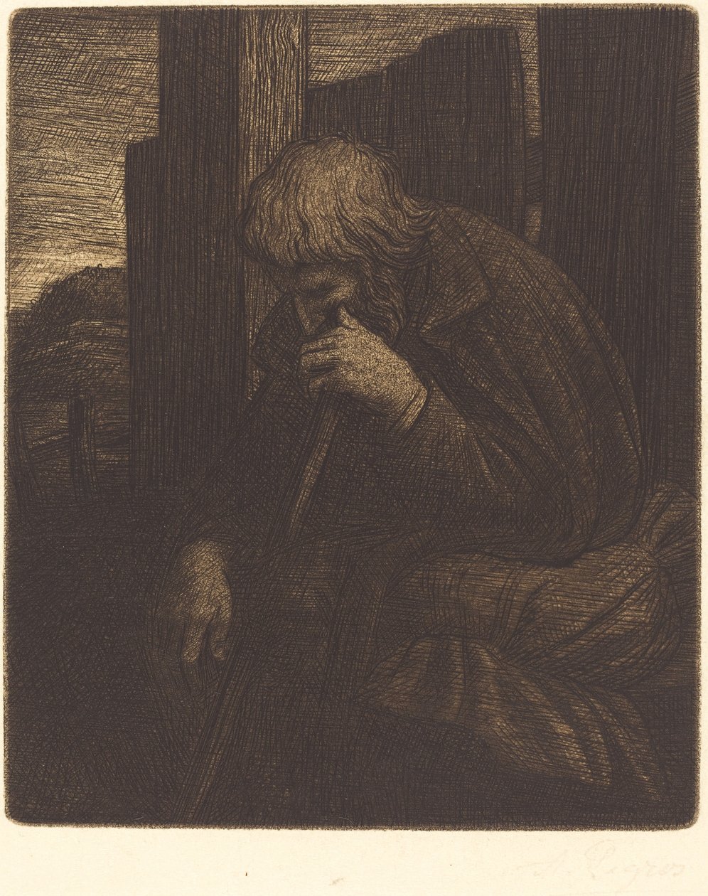 The Thinker by Alphonse Legros