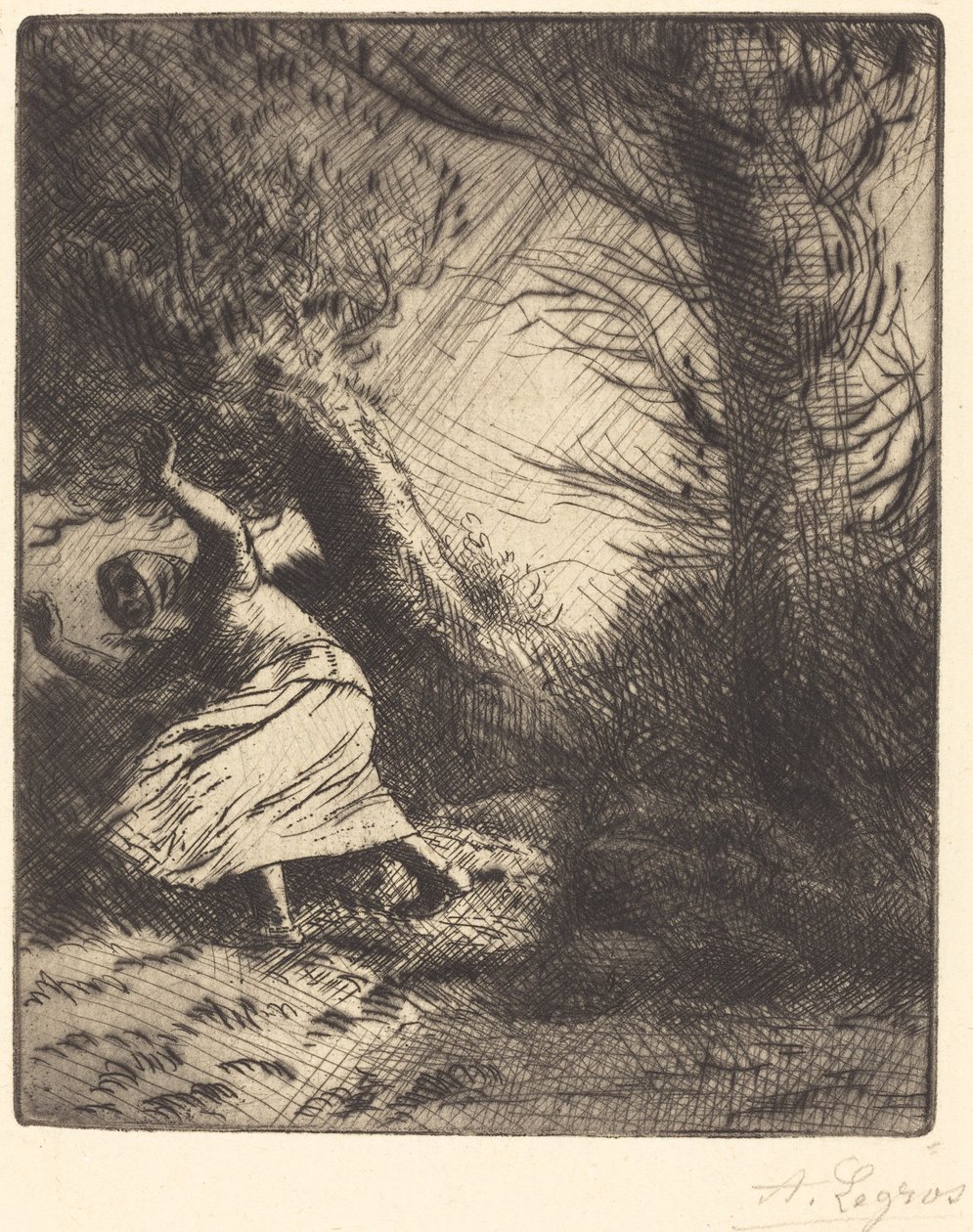 Thunder by Alphonse Legros