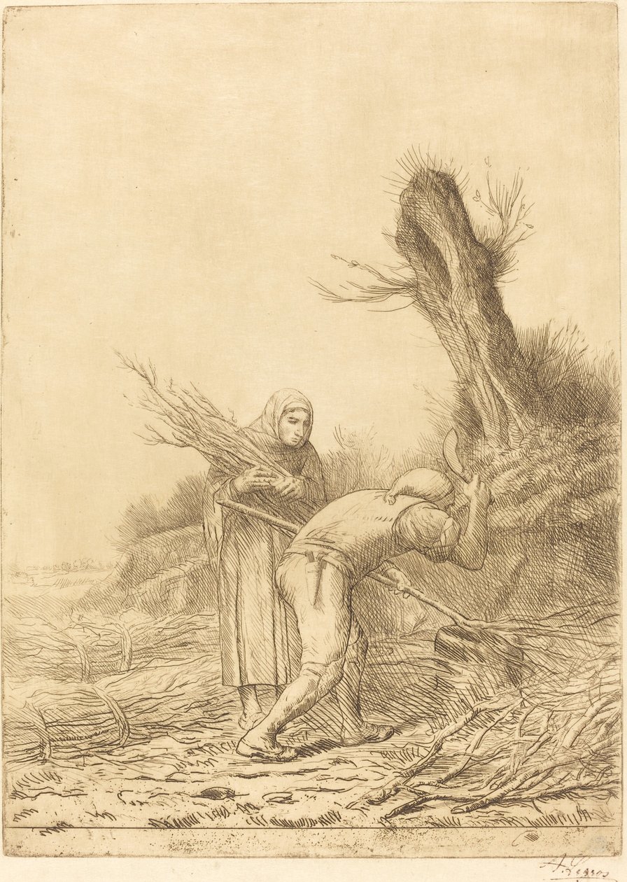 Twig-makers by Alphonse Legros