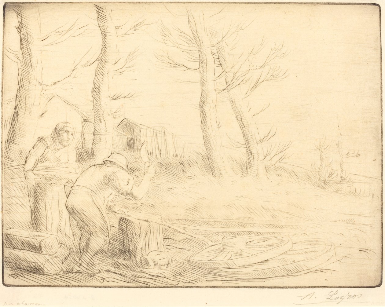 Wheelwright by Alphonse Legros