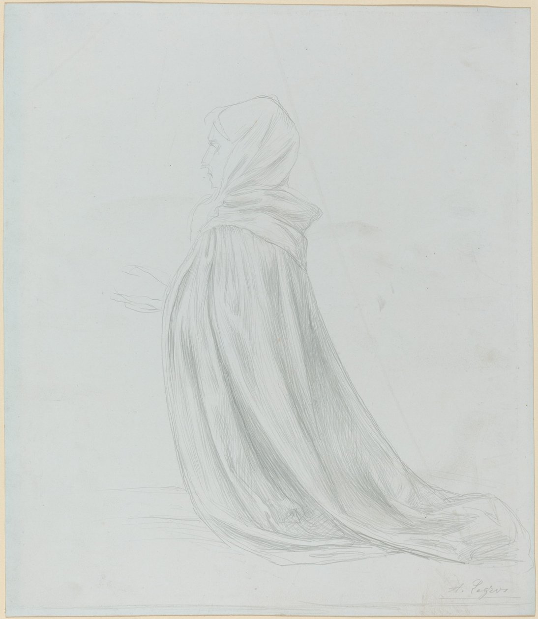 Woman in a Cloak by Alphonse Legros