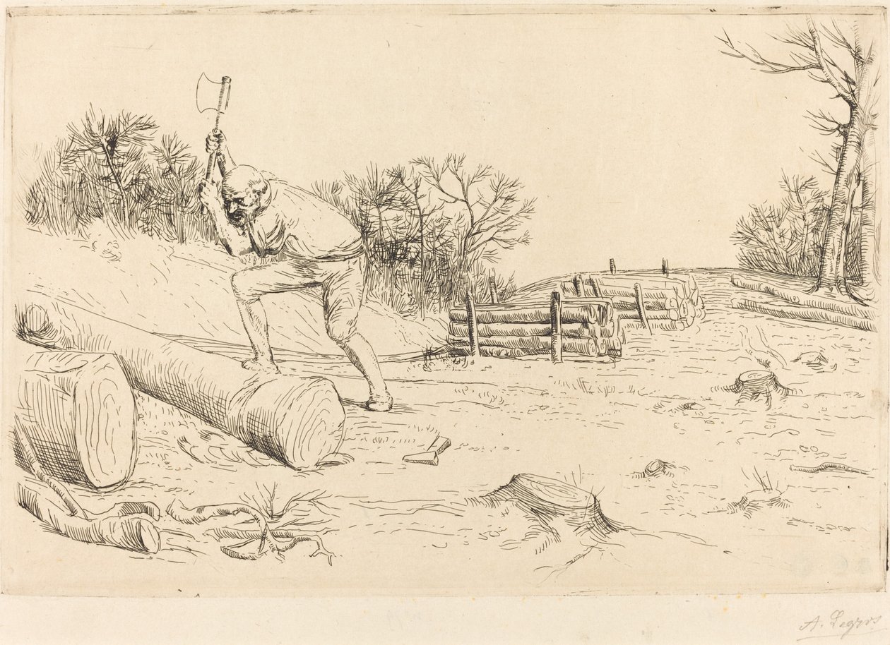 Woodcutter by Alphonse Legros