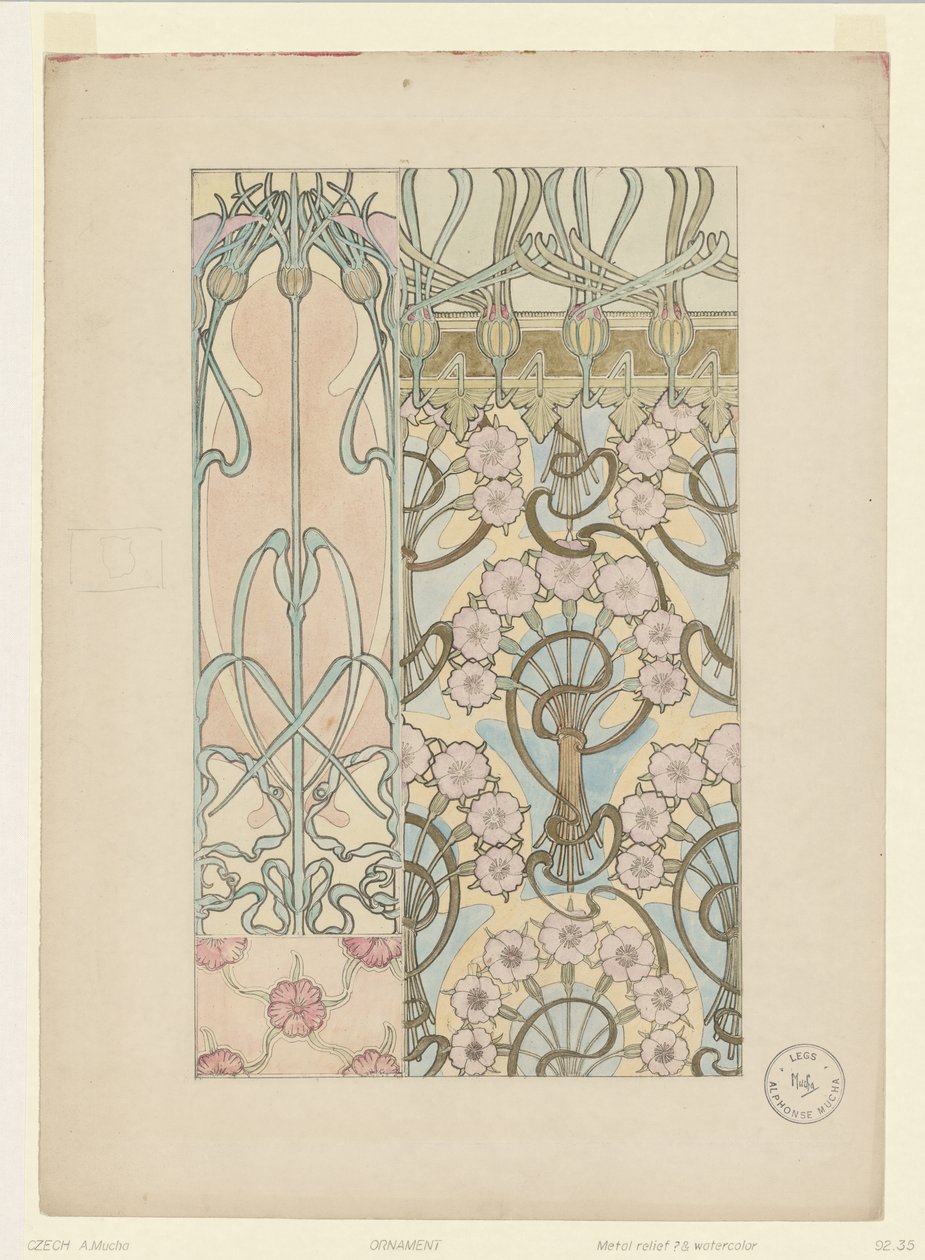Ornament by Alphonse Mucha