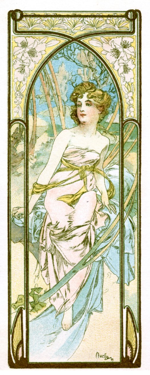 Brightness of Day by Alphonse Mucha