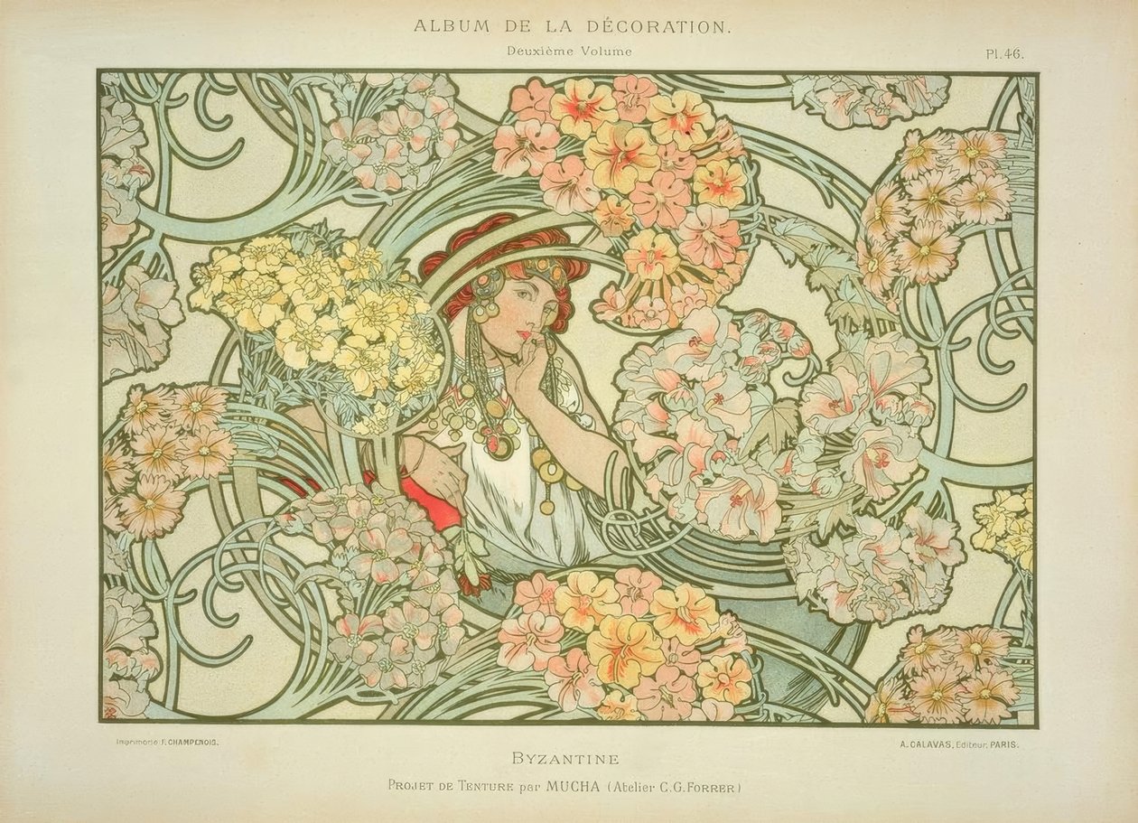 Byzantine by Alphonse Mucha