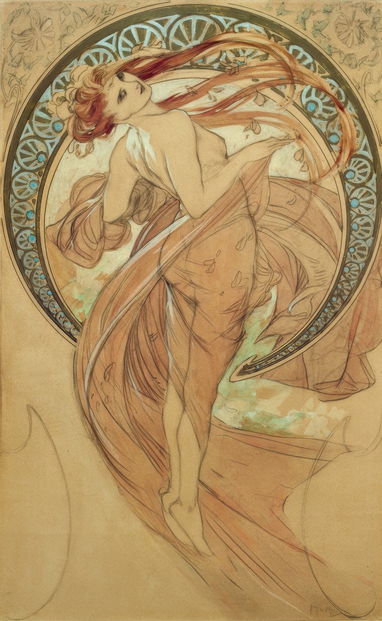 The Dance by Alphonse Mucha