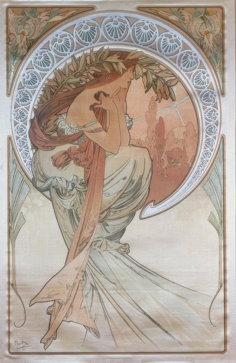 The Poetry by Alphonse Mucha