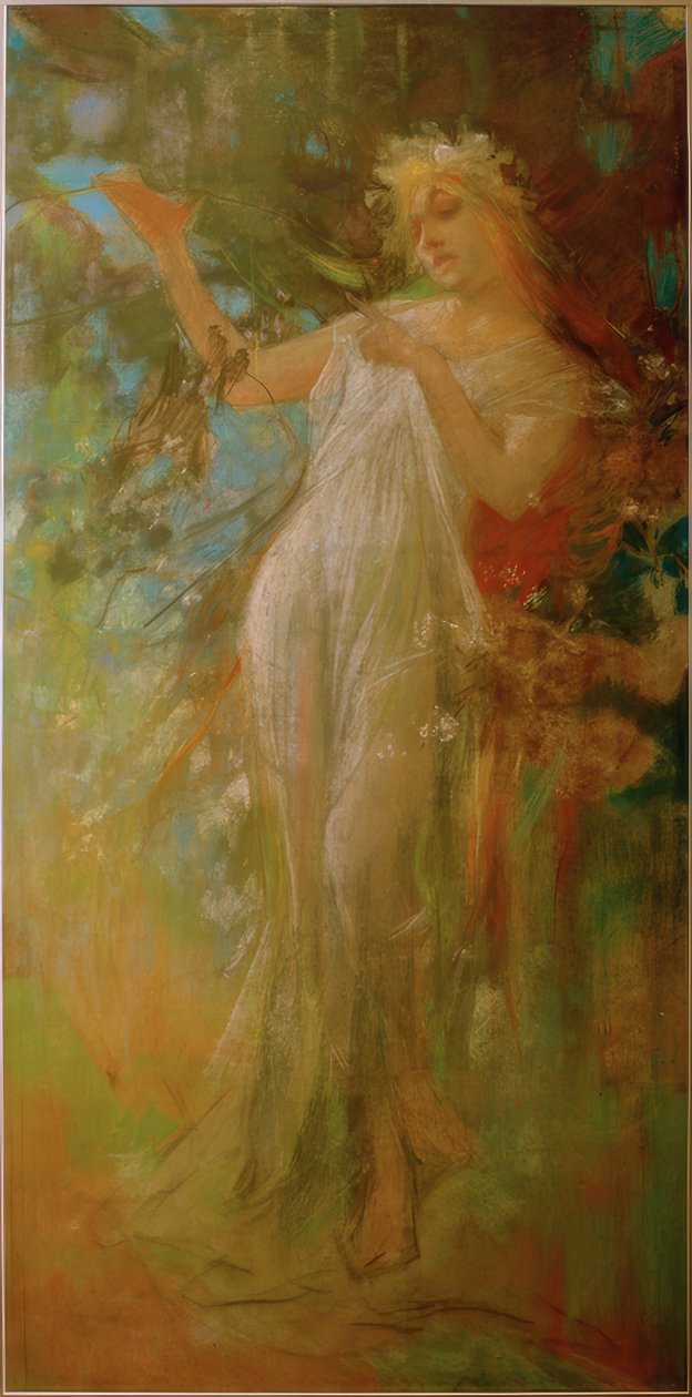 Spring by Alphonse Mucha