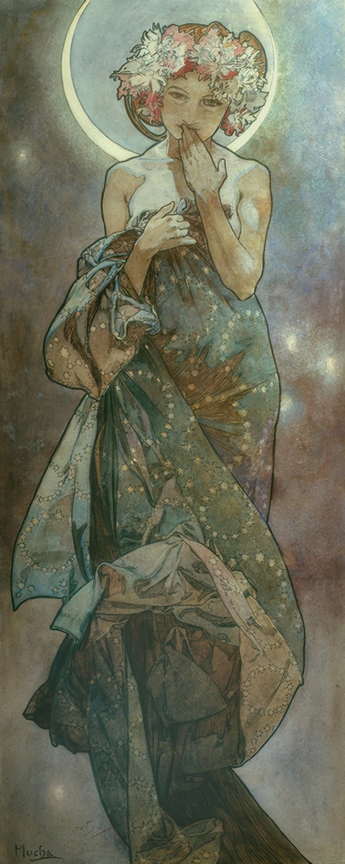 Moonlight by Alphonse Mucha