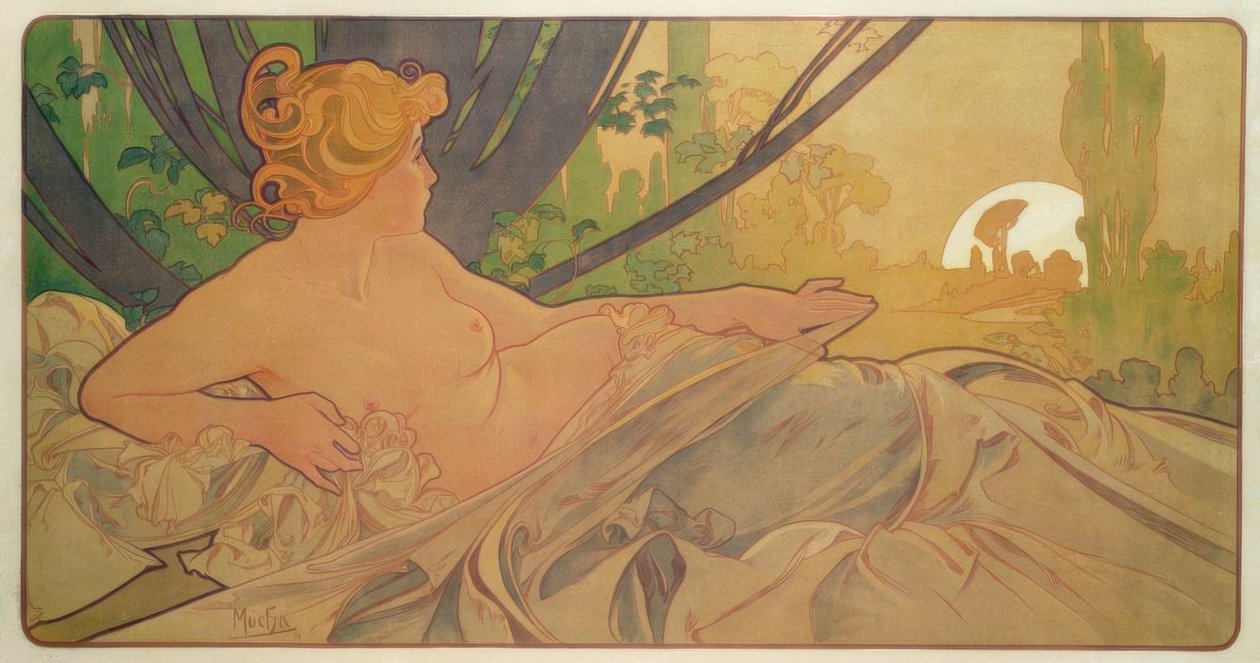 Dawn by Alphonse Mucha