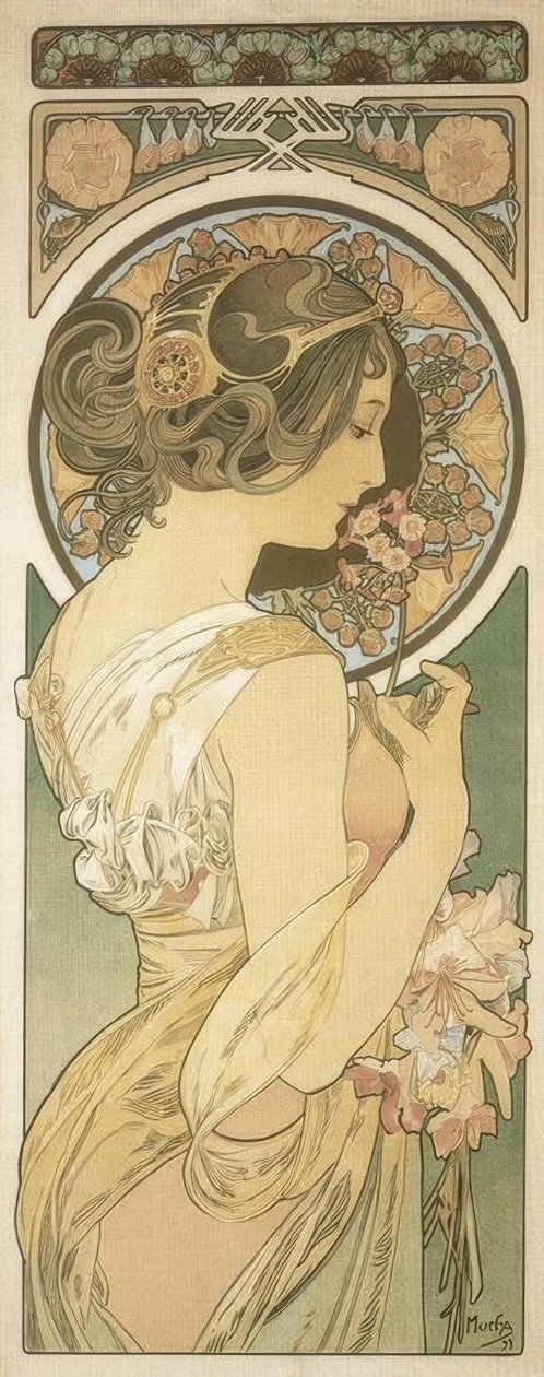 Primrose by Alphonse Mucha