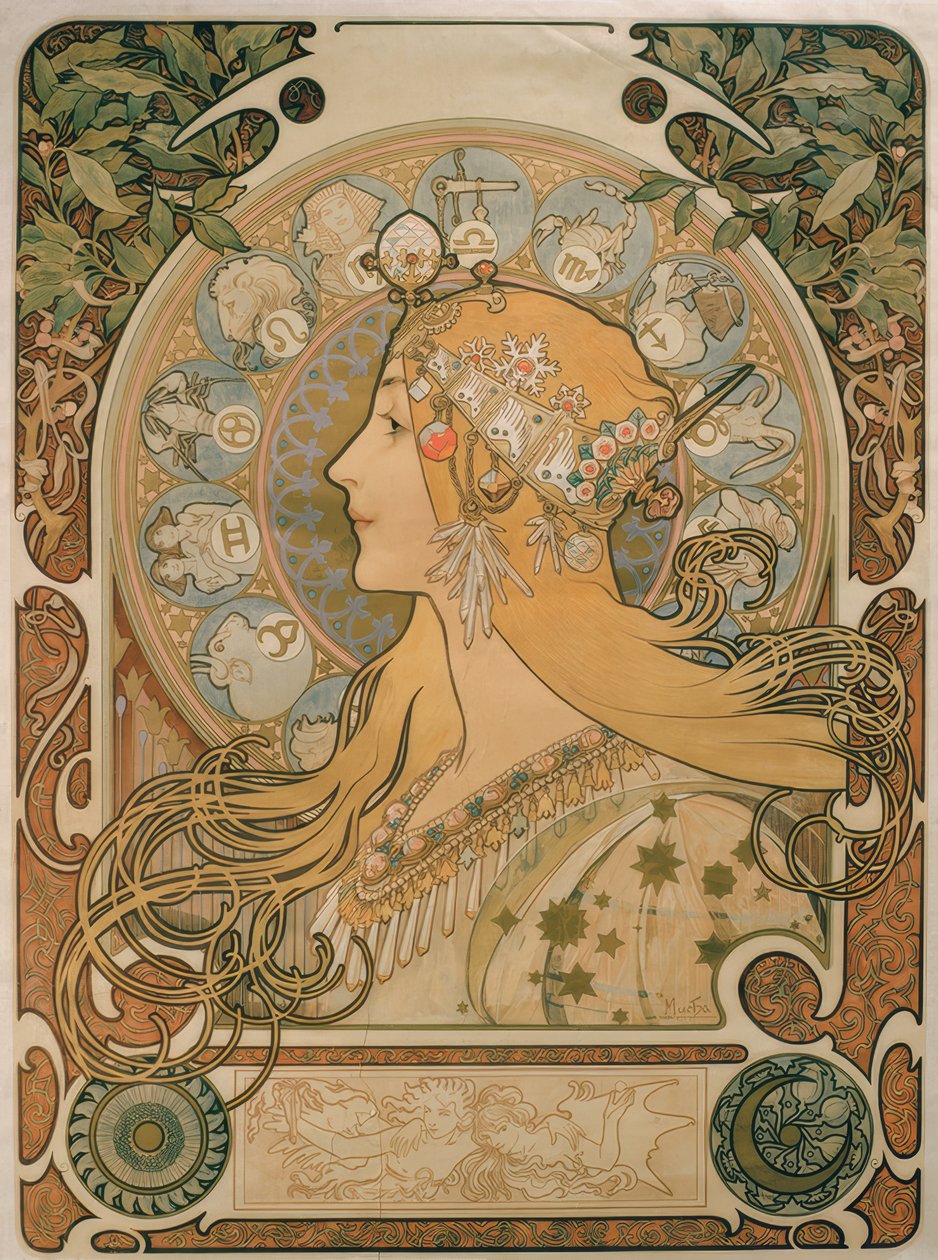 Zodiac by Alphonse Mucha