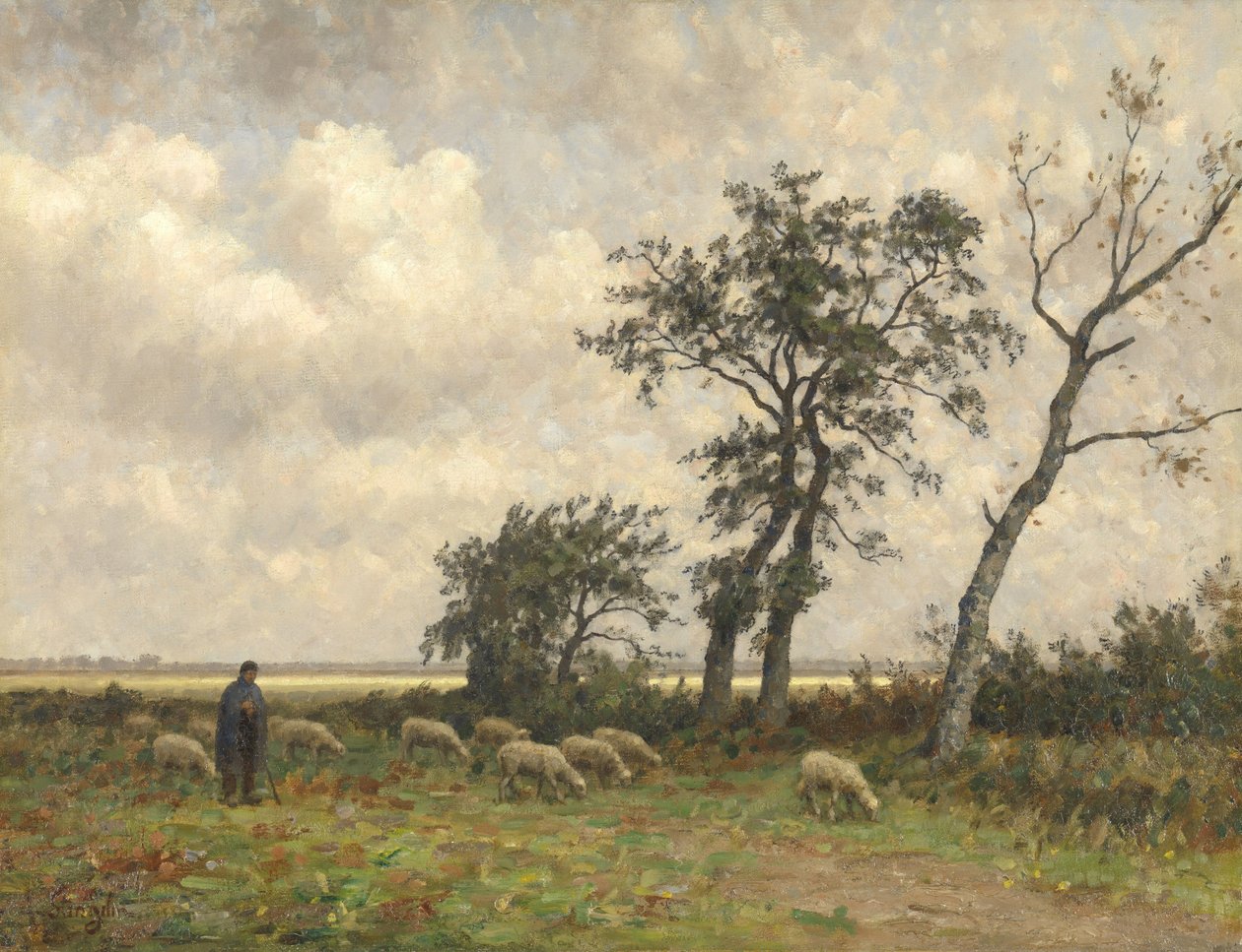 Landscape in Drenthe by Alphonse Stengelin