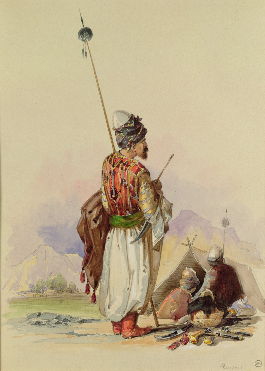 A Kurdish Warrior by Amadeo Preziosi