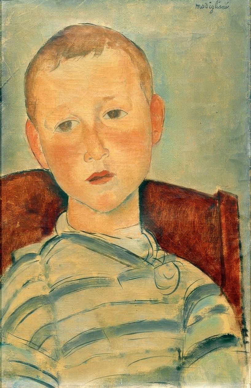 Boy with Striped Sweater by Amedeo Modigliani