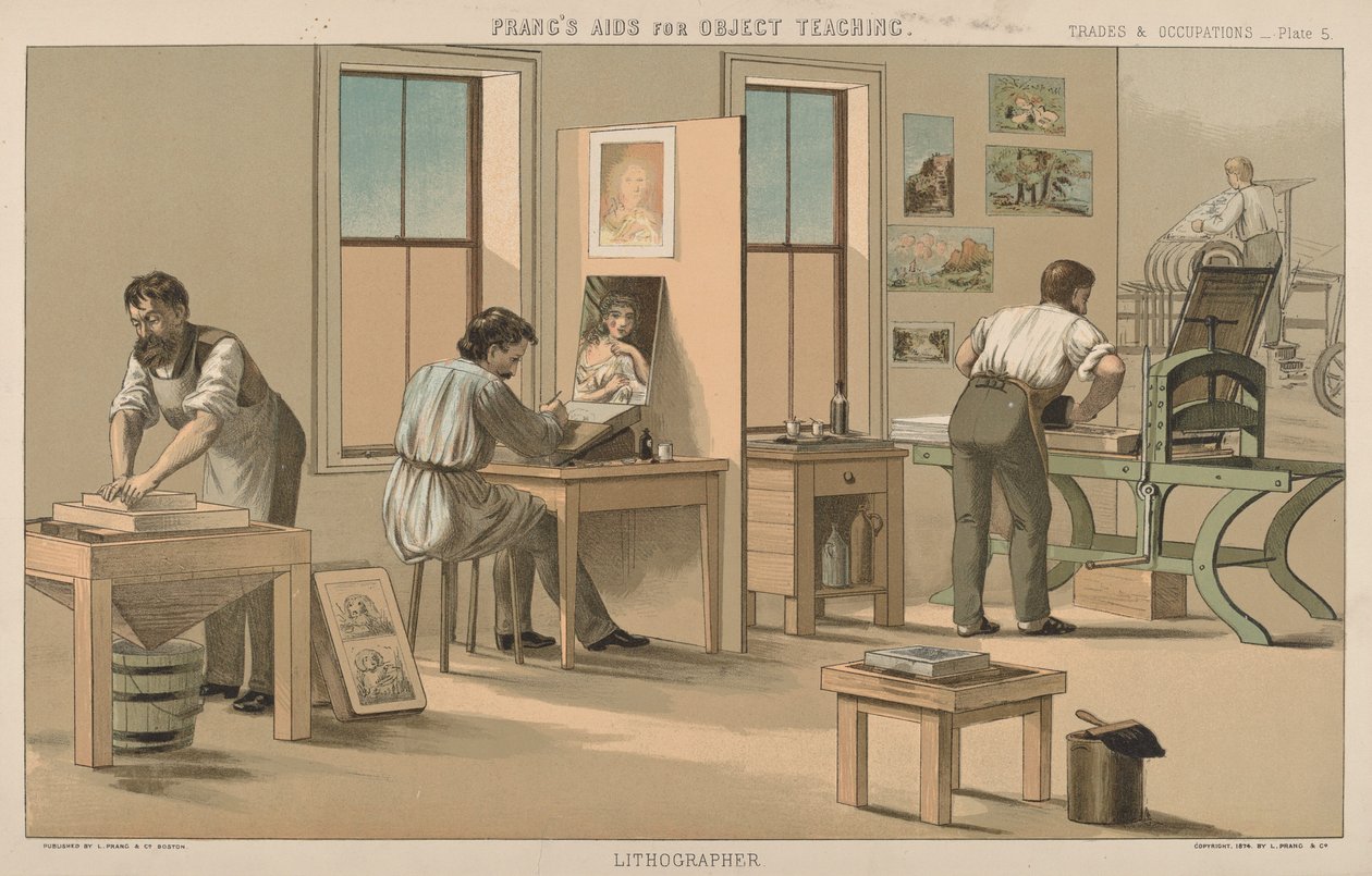 Lithographer by American 19th Century