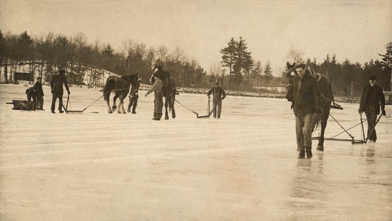 Cutting Ice by American Photographer (after)