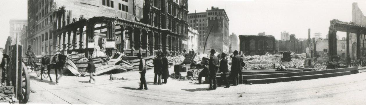 San Francisco after the Earthquake of 1906 by American Photographer