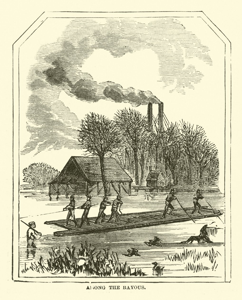 Among the Bayous, March 1863 by American School