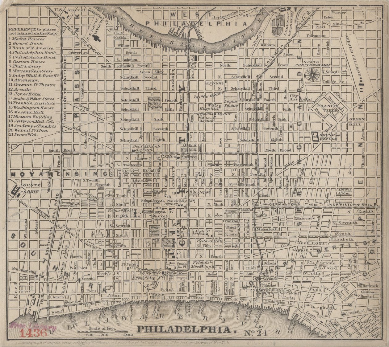 Philadelphia, 1848 by American School