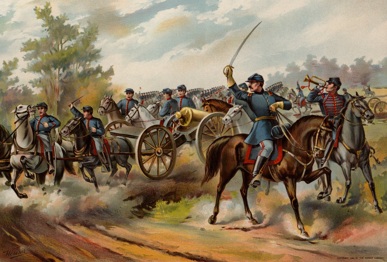 US Army, Horse Artillery by American School