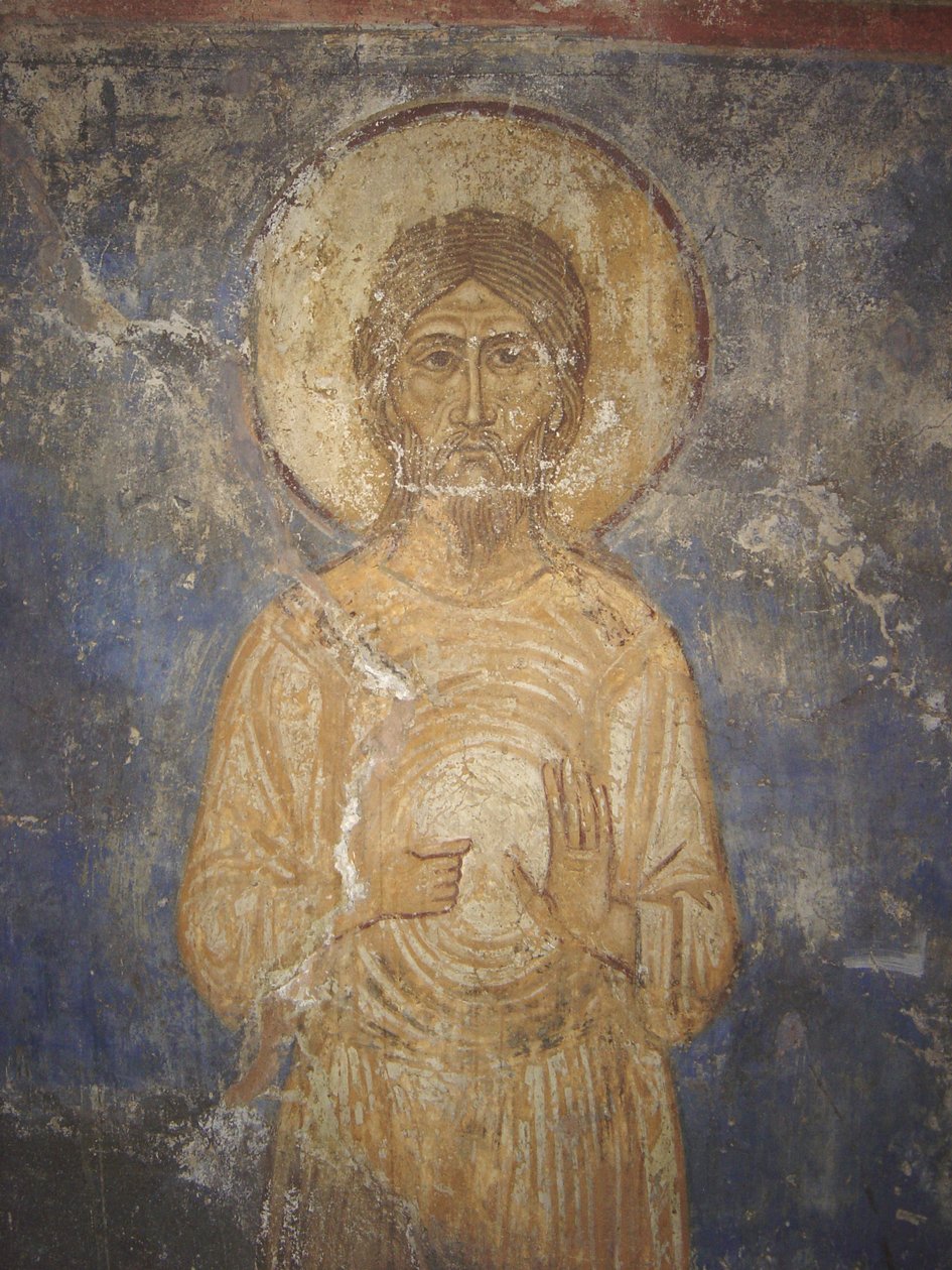 Saint Alexius of Edessa, 12th century by Ancient Russian frescos