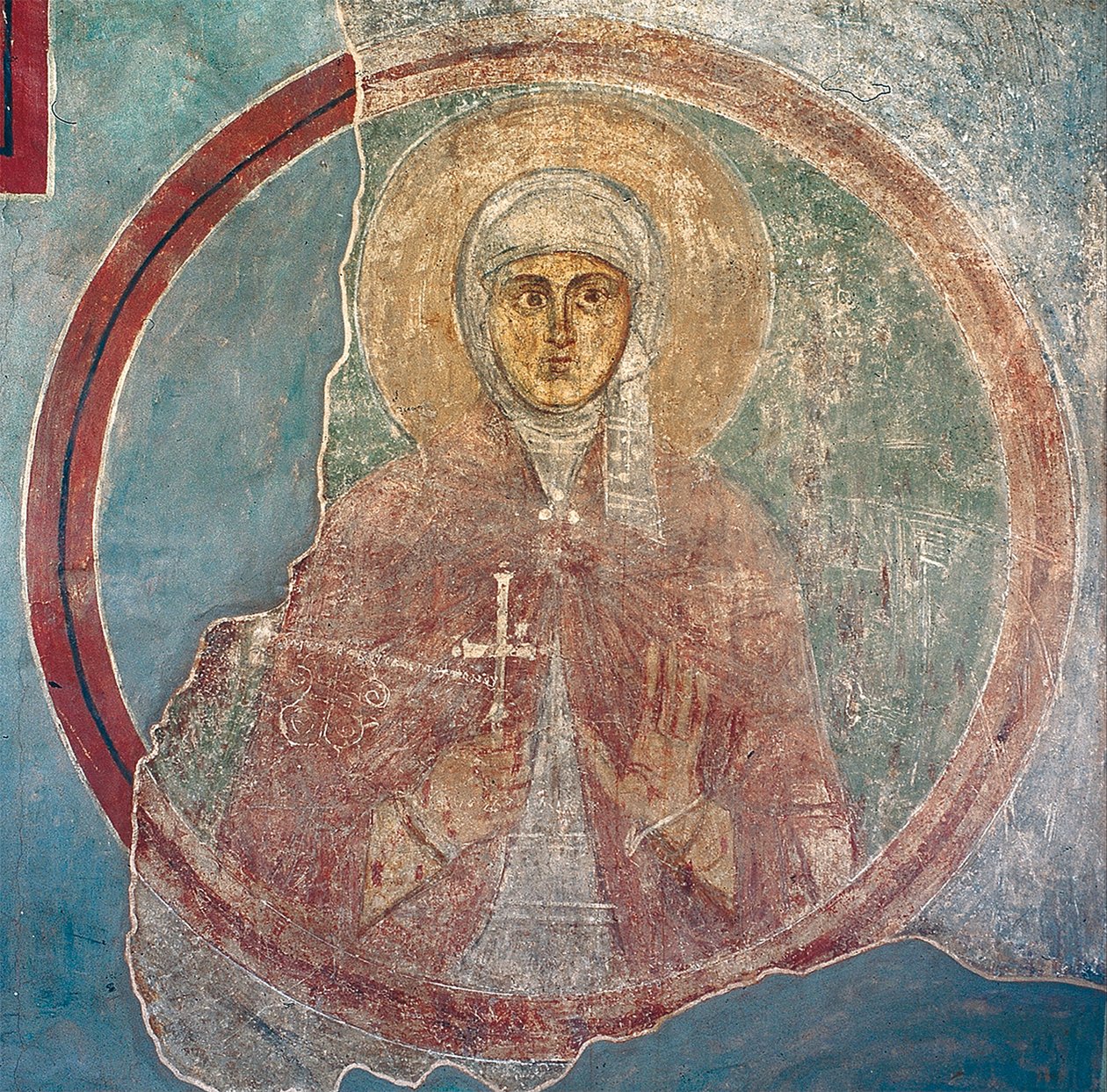 Saint Sophia by Ancient Russian frescos