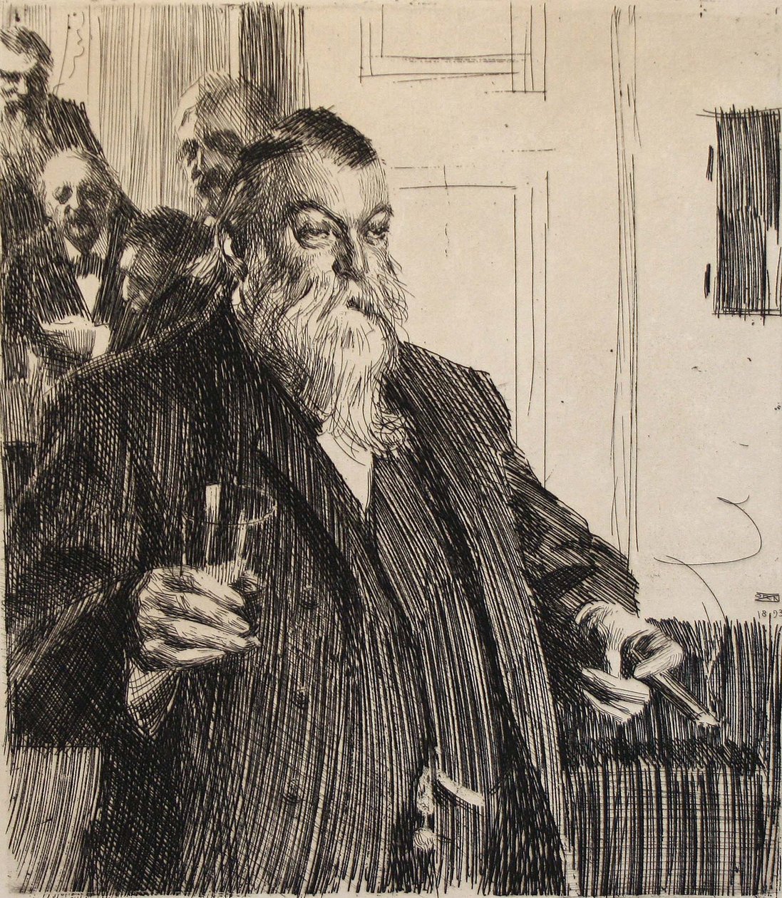 A Toast by Anders Leonard Zorn