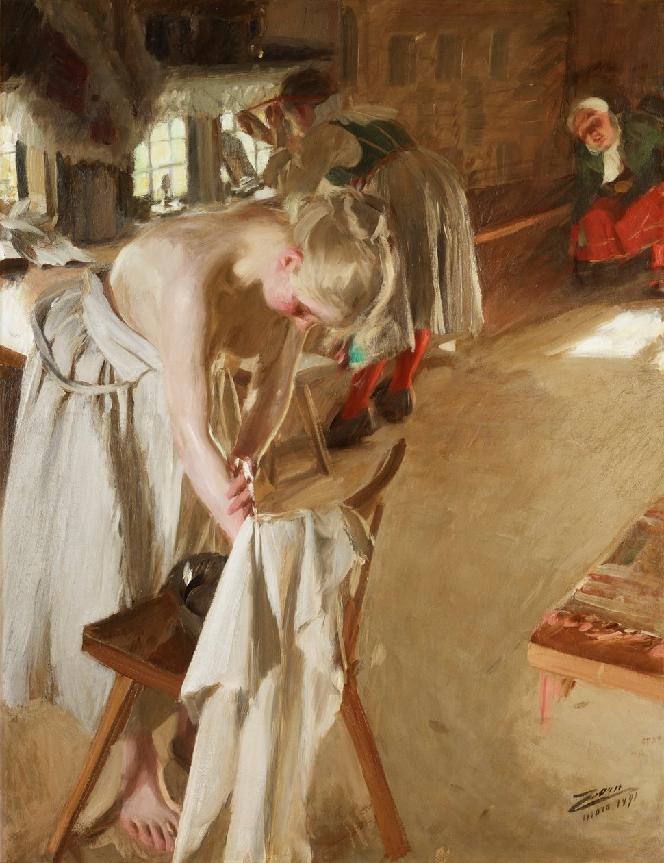 Sunday Morning by Anders Leonard Zorn