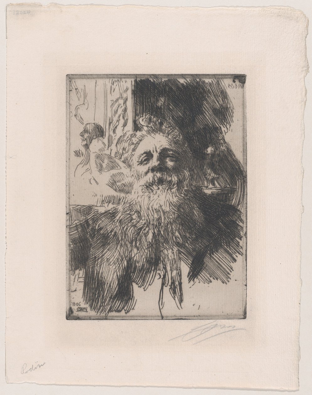 Auguste Rodin by Anders Leonard Zorn