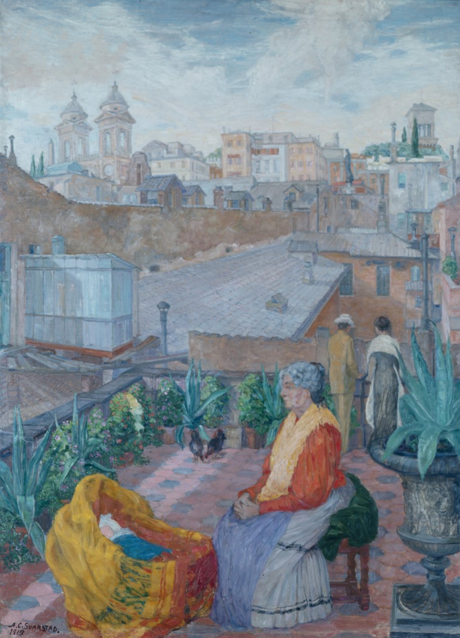 Terrace in Rome by Anders Svarstad