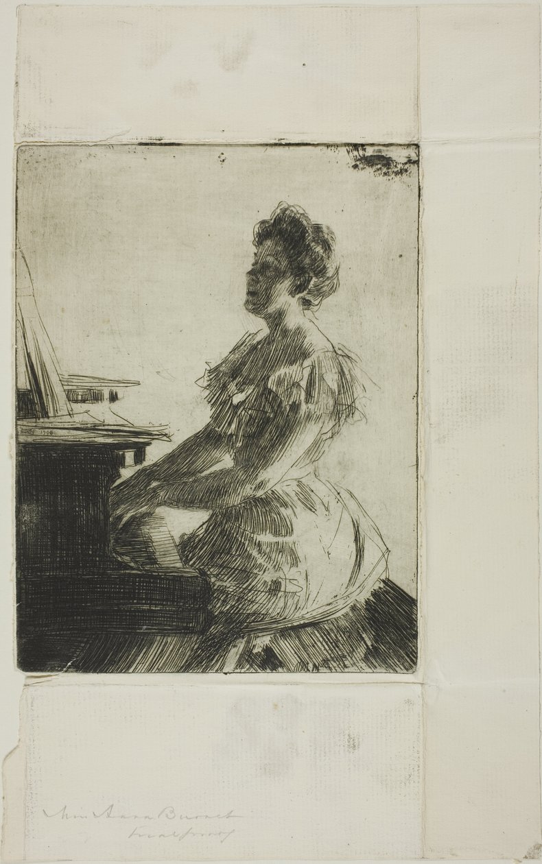 At the Piano by Anders Leonard Zorn