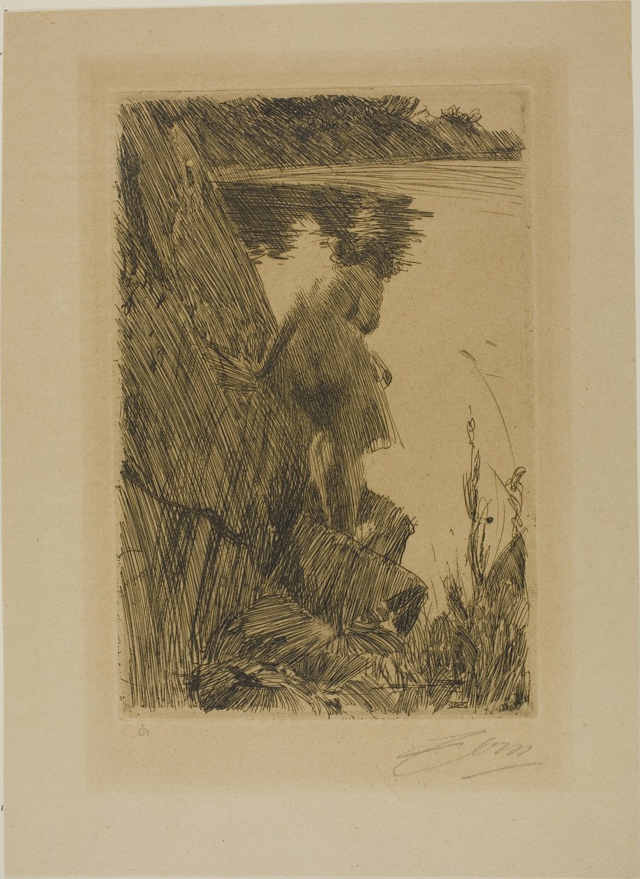 Bather (Evening) III by Anders Leonard Zorn