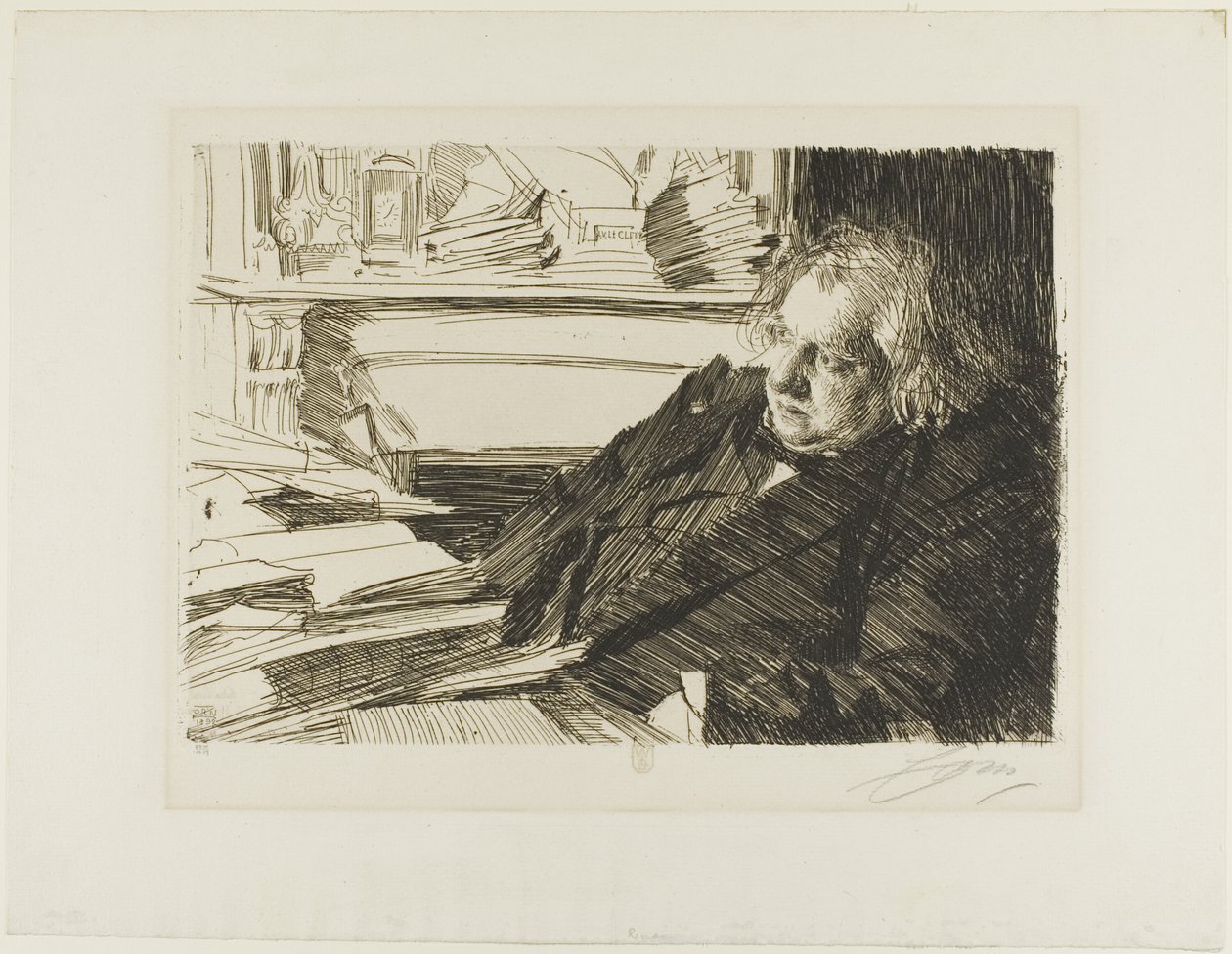 Ernest Renan by Anders Leonard Zorn