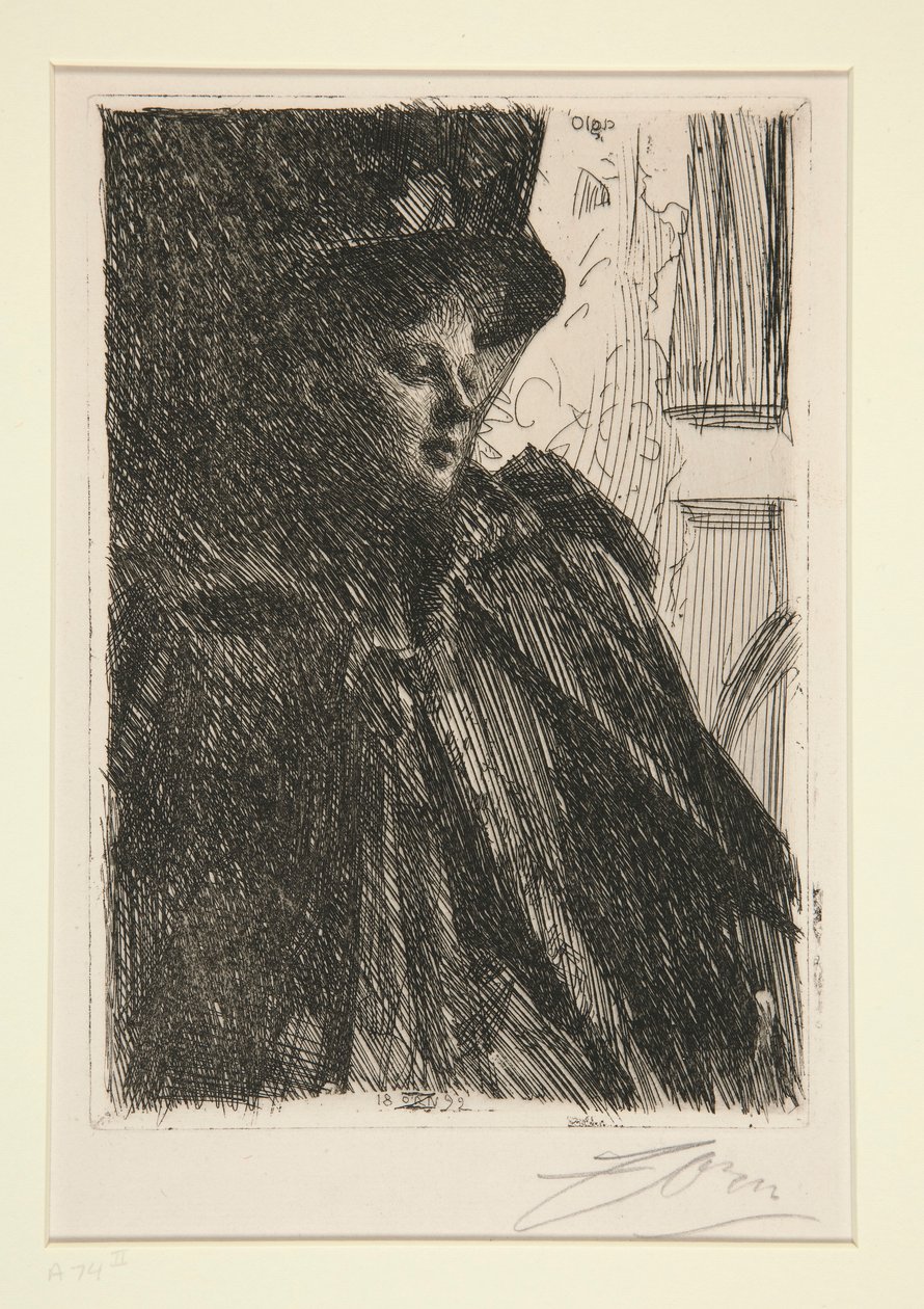 Olga Bratt by Anders Leonard Zorn