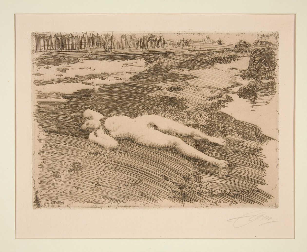 On the Sands by Anders Leonard Zorn