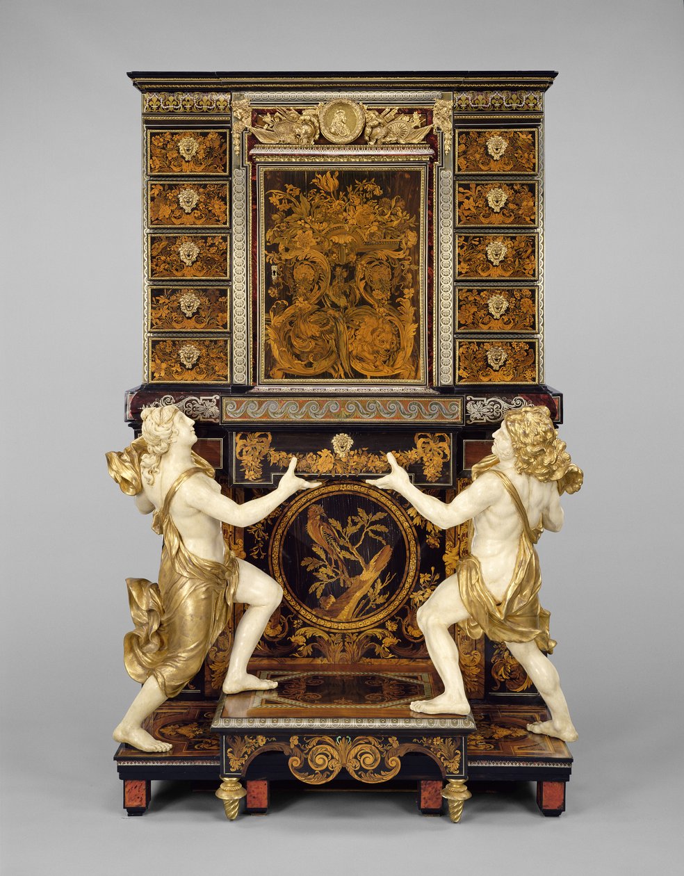 Cabinet on Stand with Medallions after Jean Varin, c.1675-80 by Andre Charles Boulle