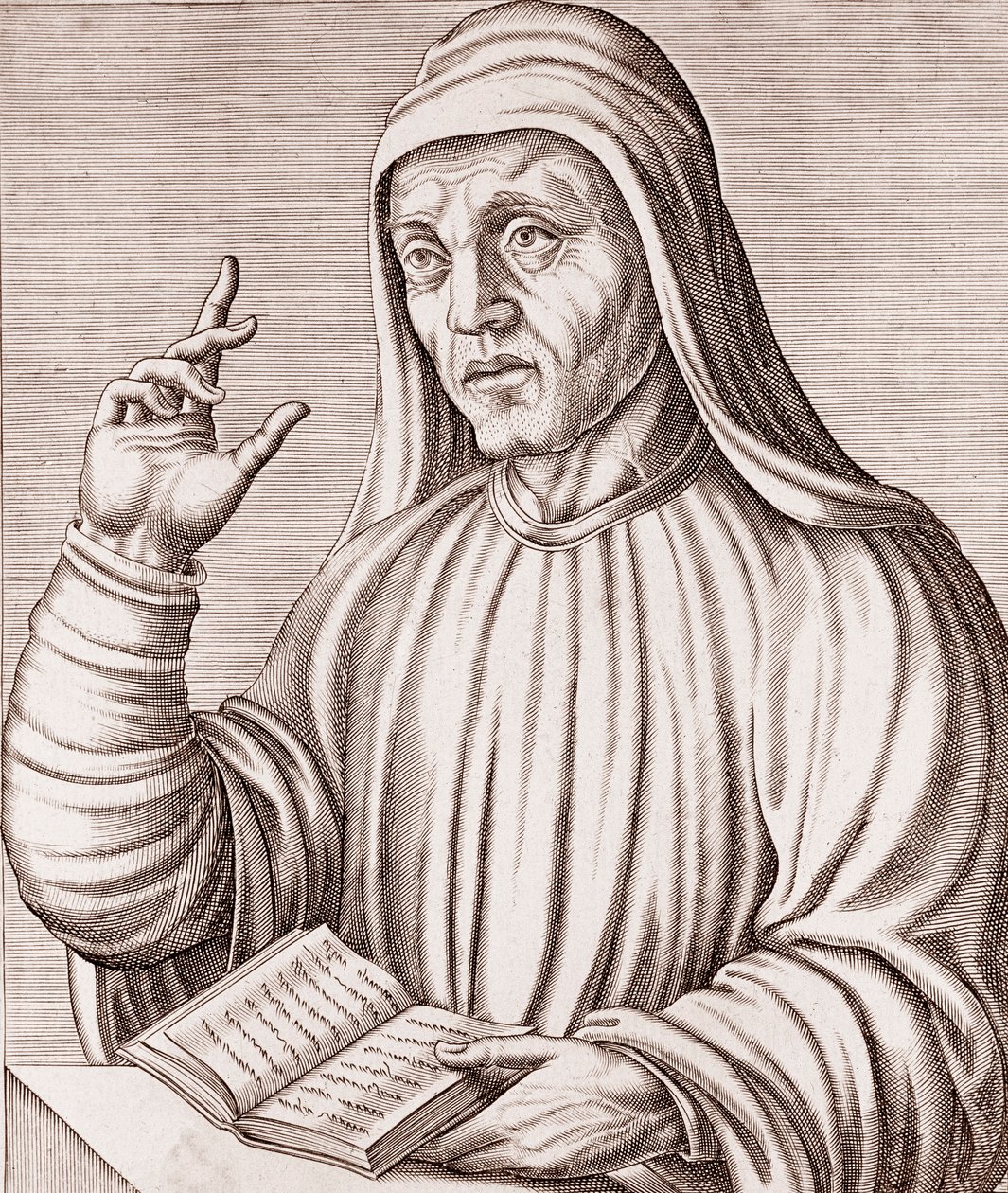 Portrait of Alcuin by Andre Thevet