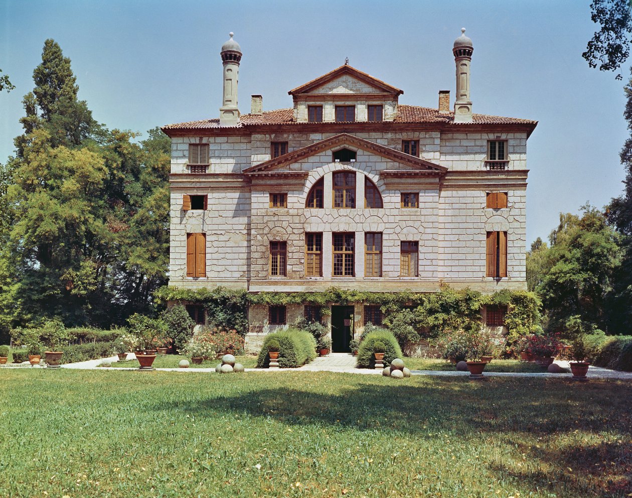 View of the garden facade, built 1559-60 by Andrea Palladio