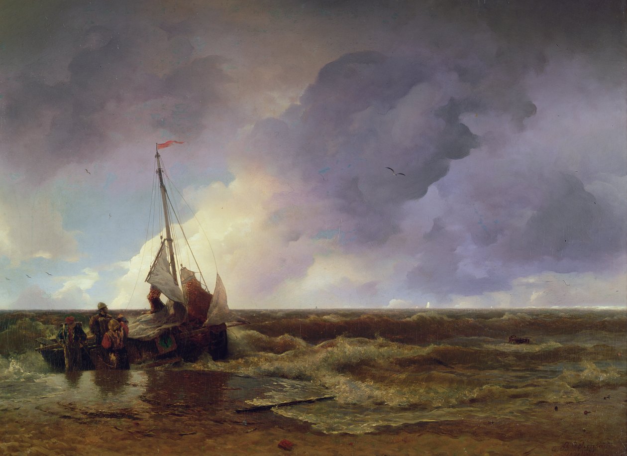 Coming Ashore by Andreas Achenbach